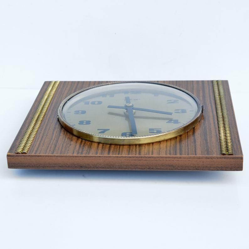 Peter Electric Wall Clock In The Style Of Brusel, Germany 70s photo 91.0