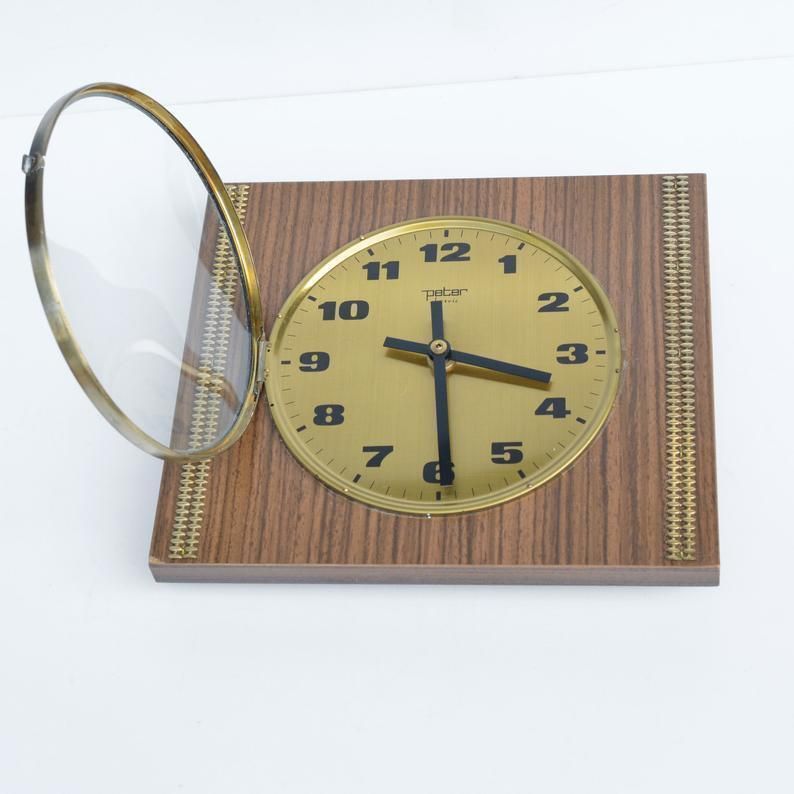 photo for sale Peter Electric Wall Clock In The Style Of Brusel, Germany 70s