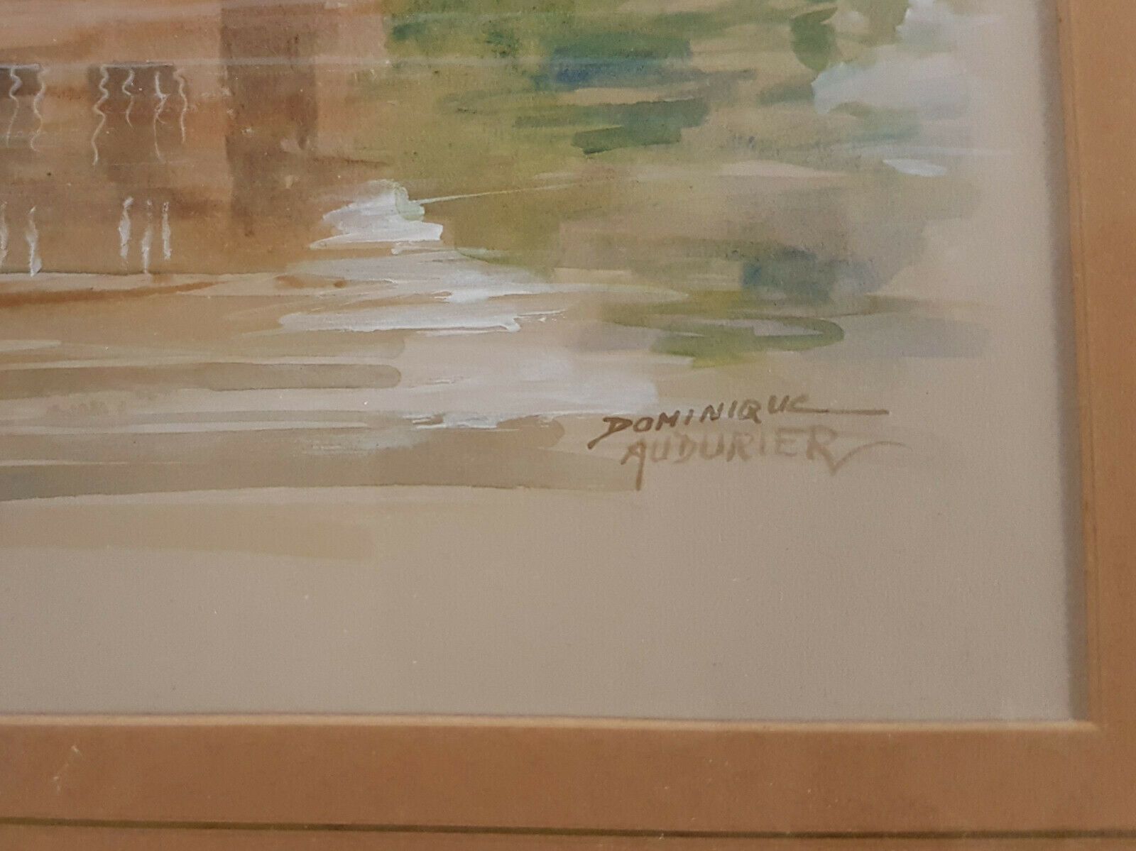 Watercolour And Pencil By Dominique Audurier. Titled, "Flatford Mill" photo Art