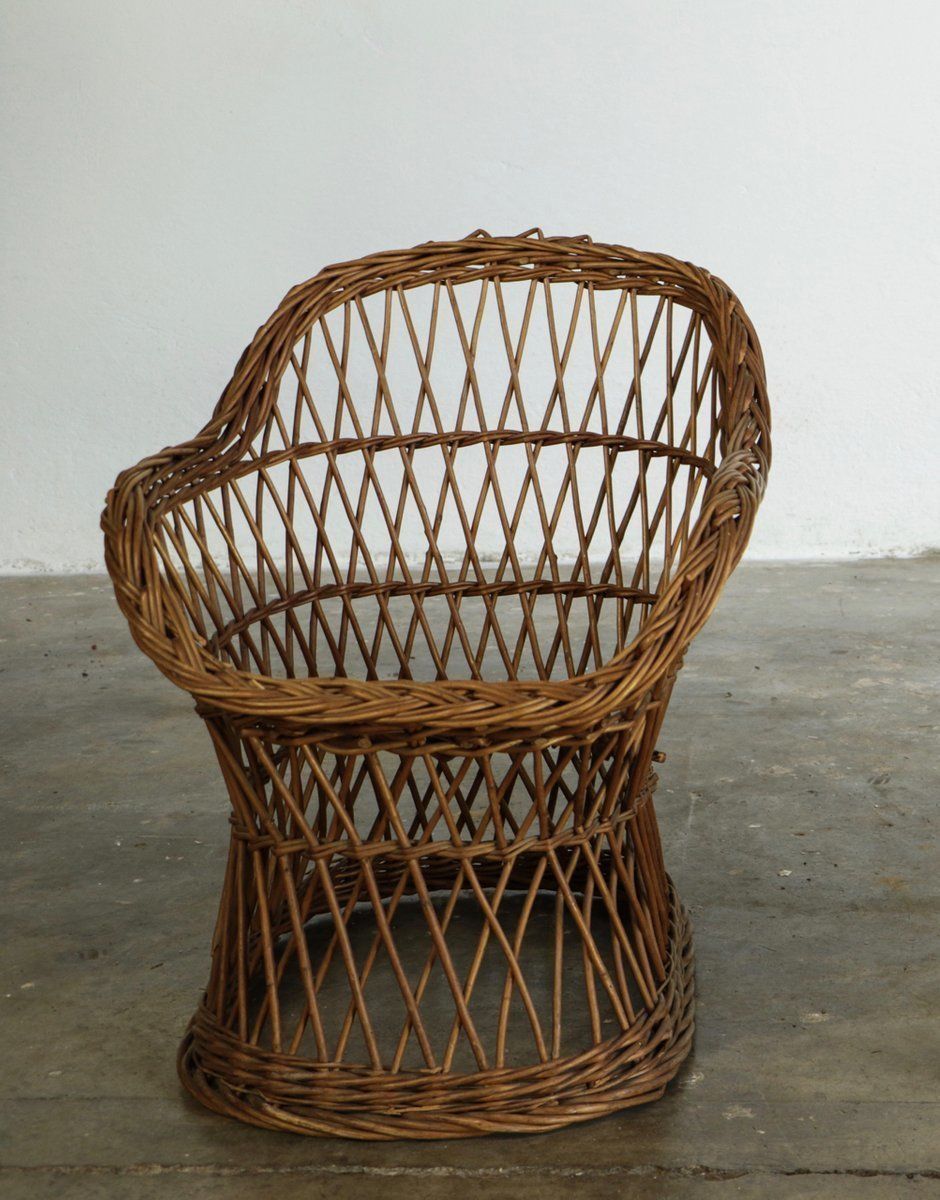 Wicker Children's Chair, 1960s