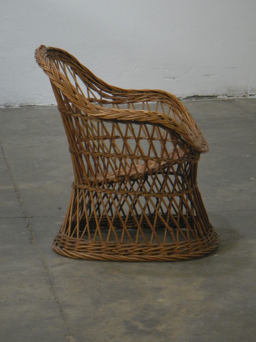 Wicker Children's Chair, 1960s photo Garden Furniture
