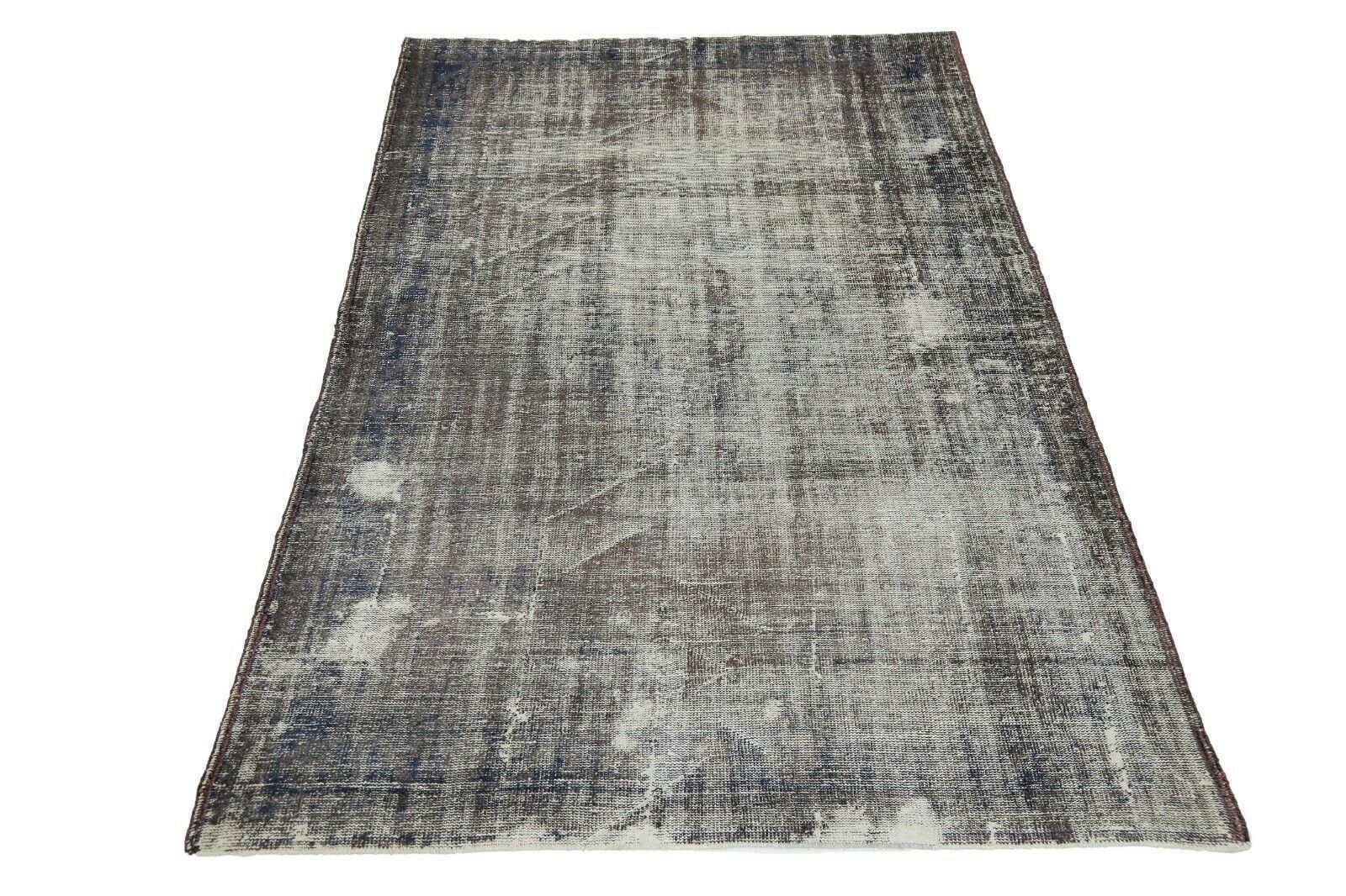 199x303 Cm Antique Turkish Distressed Oushak Rug Gray Hand Knotted Faded Modern 6'5x9'9 Ft photo furniture