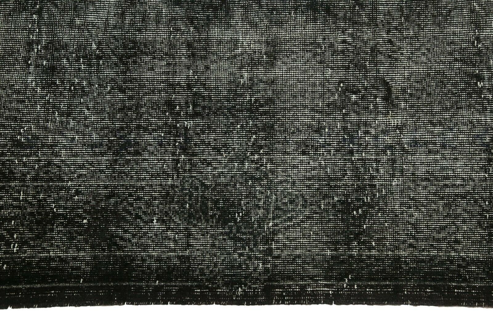 199x316 Cm Vintage Turkish Area Rug Oushak Distressed Black Handmade Modern Decor 6'6x10'4 Ft photo vinterior