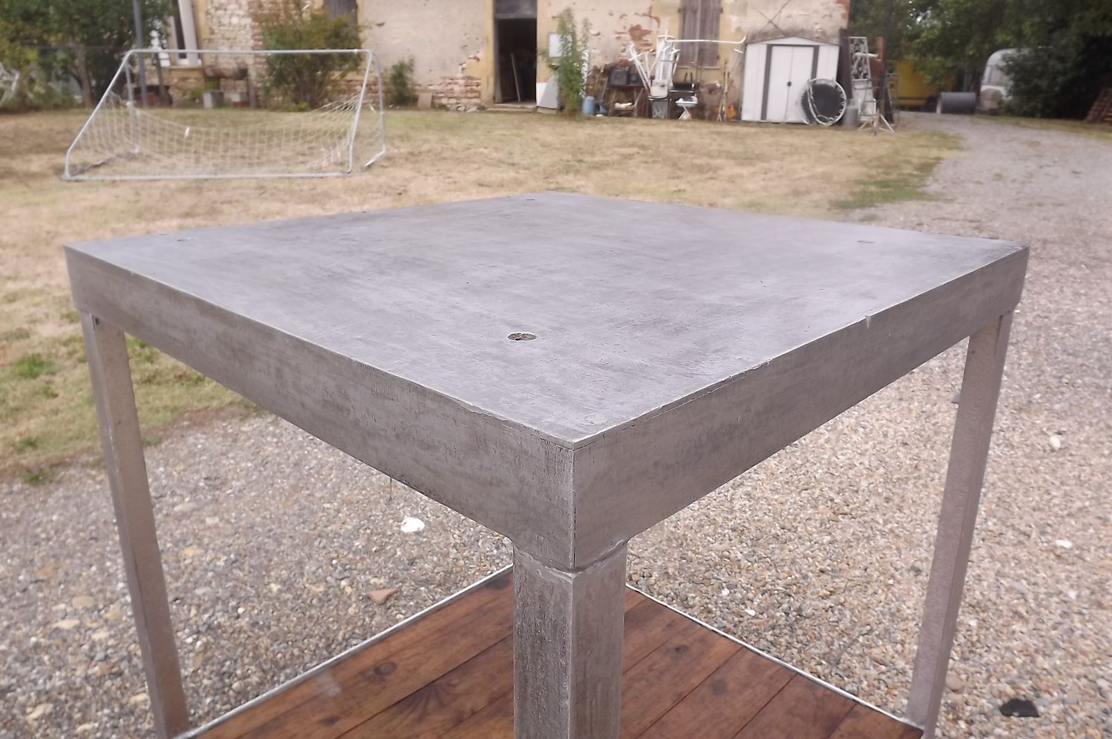 Table Industrial Iron And Wood photo 245.52