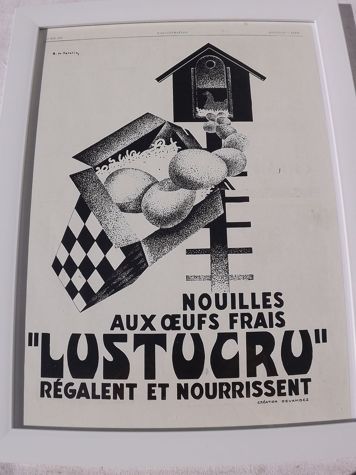 Poster Pub Lustucru 1928 Of Aprés R.De Valèrio photo furniture