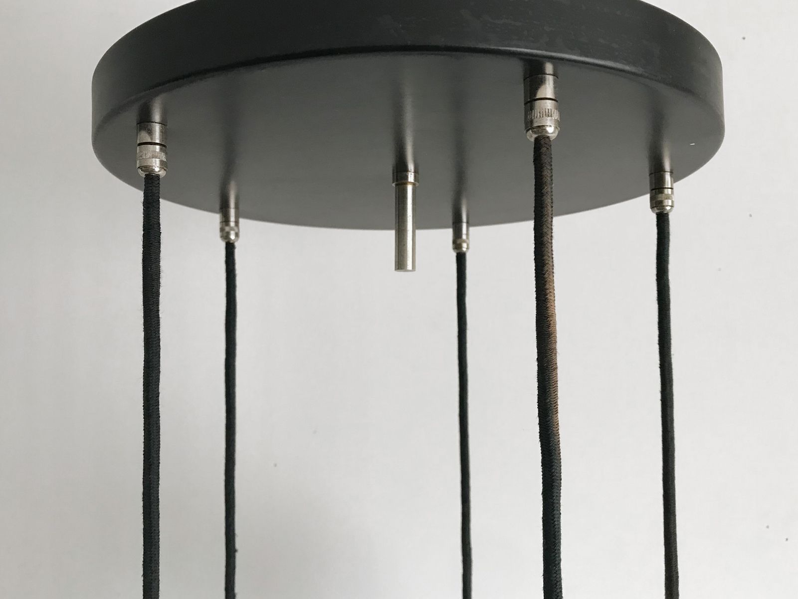 photo vintage Sergio Mazza For Artemide Italian Glass And Brass Pendant Lamp, 1960s
