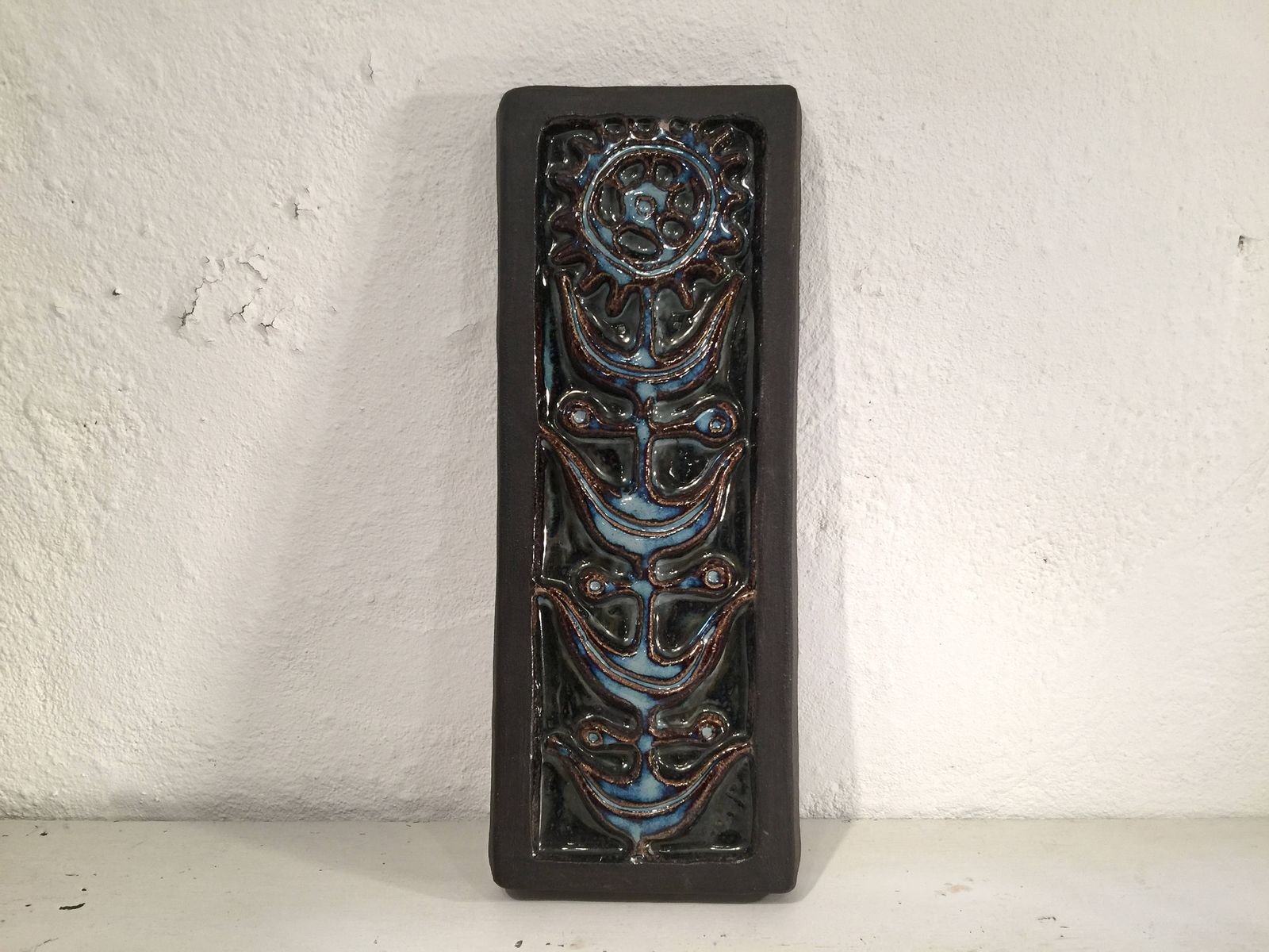 Gerd Hiort Petersen For Danish Pottery Facotory Soholm, Modernist Relief / Wall Hanging / Wall Plaque