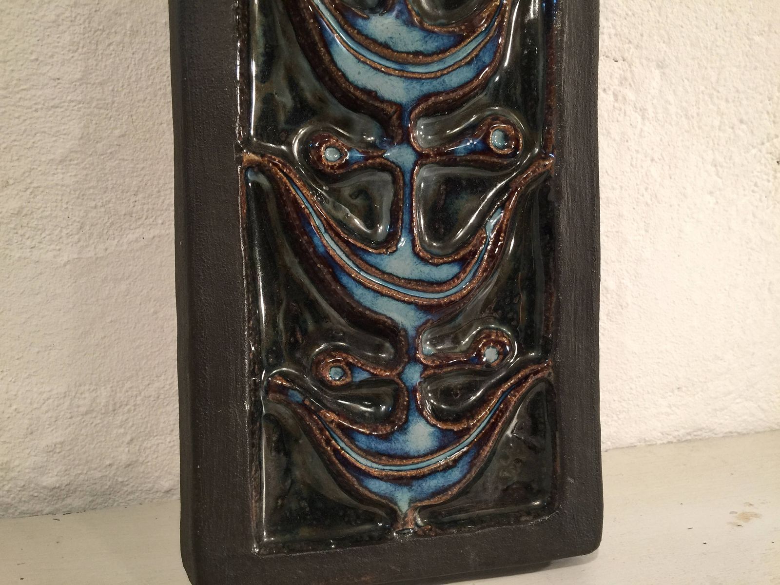 Gerd Hiort Petersen For Danish Pottery Facotory Soholm, Modernist Relief / Wall Hanging / Wall Plaque photo for sale