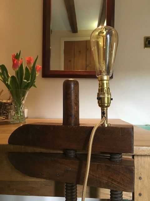 photo for sale Vintage Cabinet Makers Clamp Table Light
