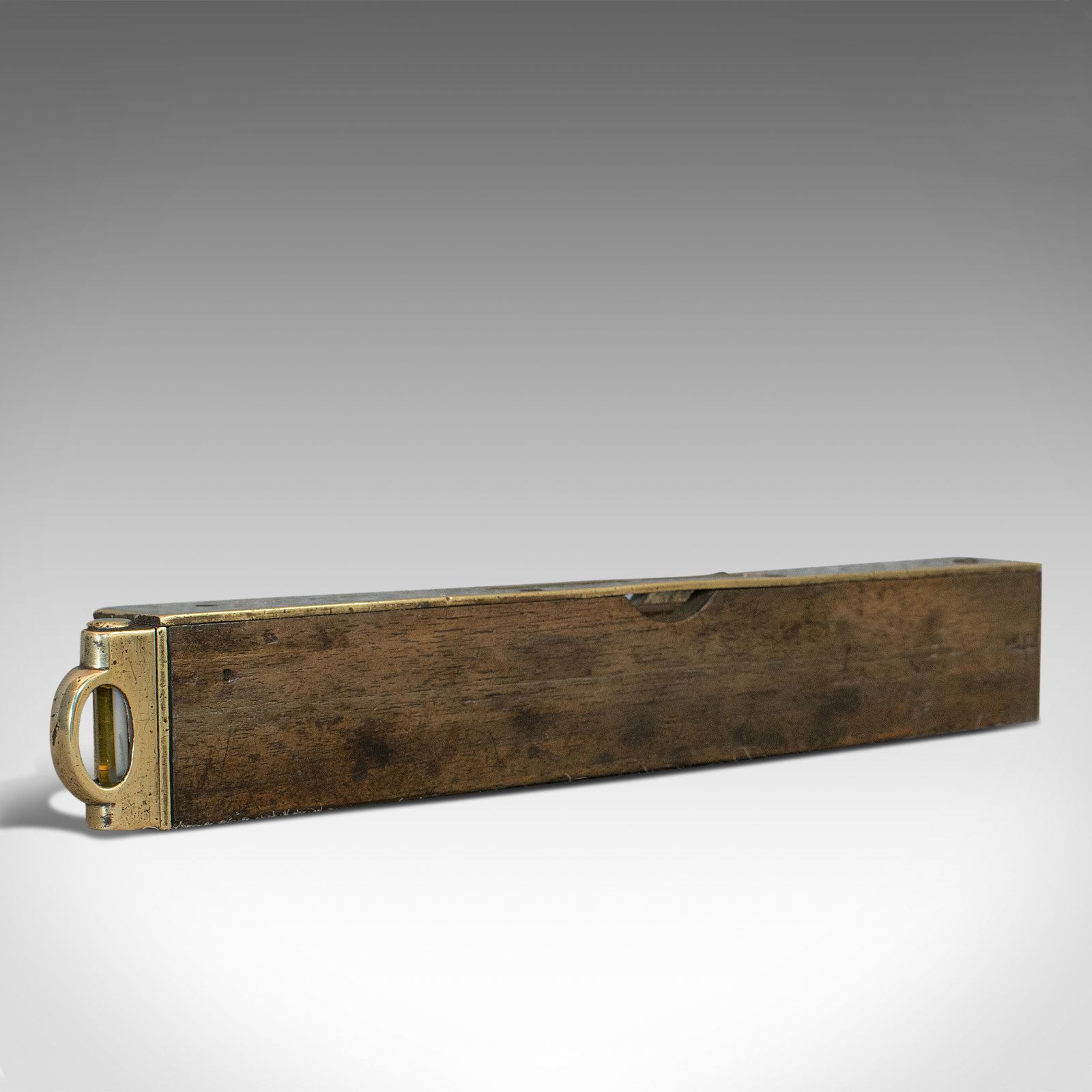 Antique Master Craftsman's Spirit Level, English, Brass, Desk, Victorian, 1850 photo buy