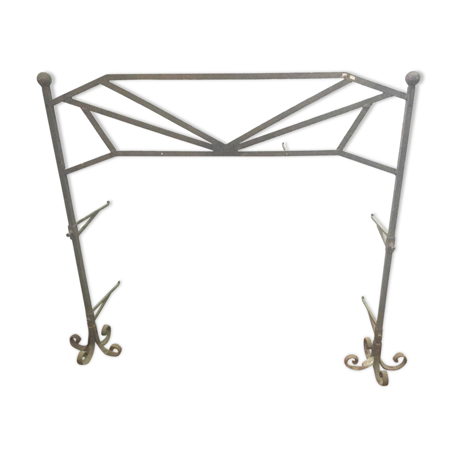 Big In Front Of Hammered Iron Fireplace