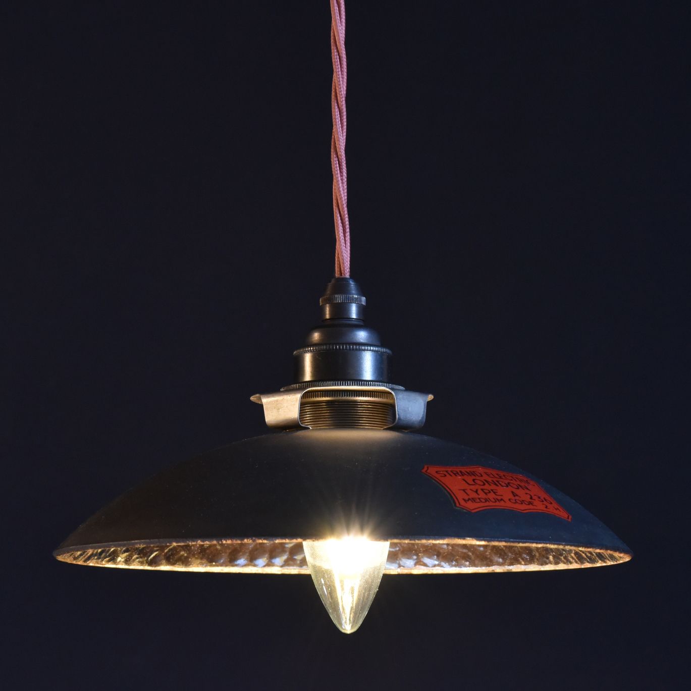 Silvered Pendant Shades, Strand London photo for sale