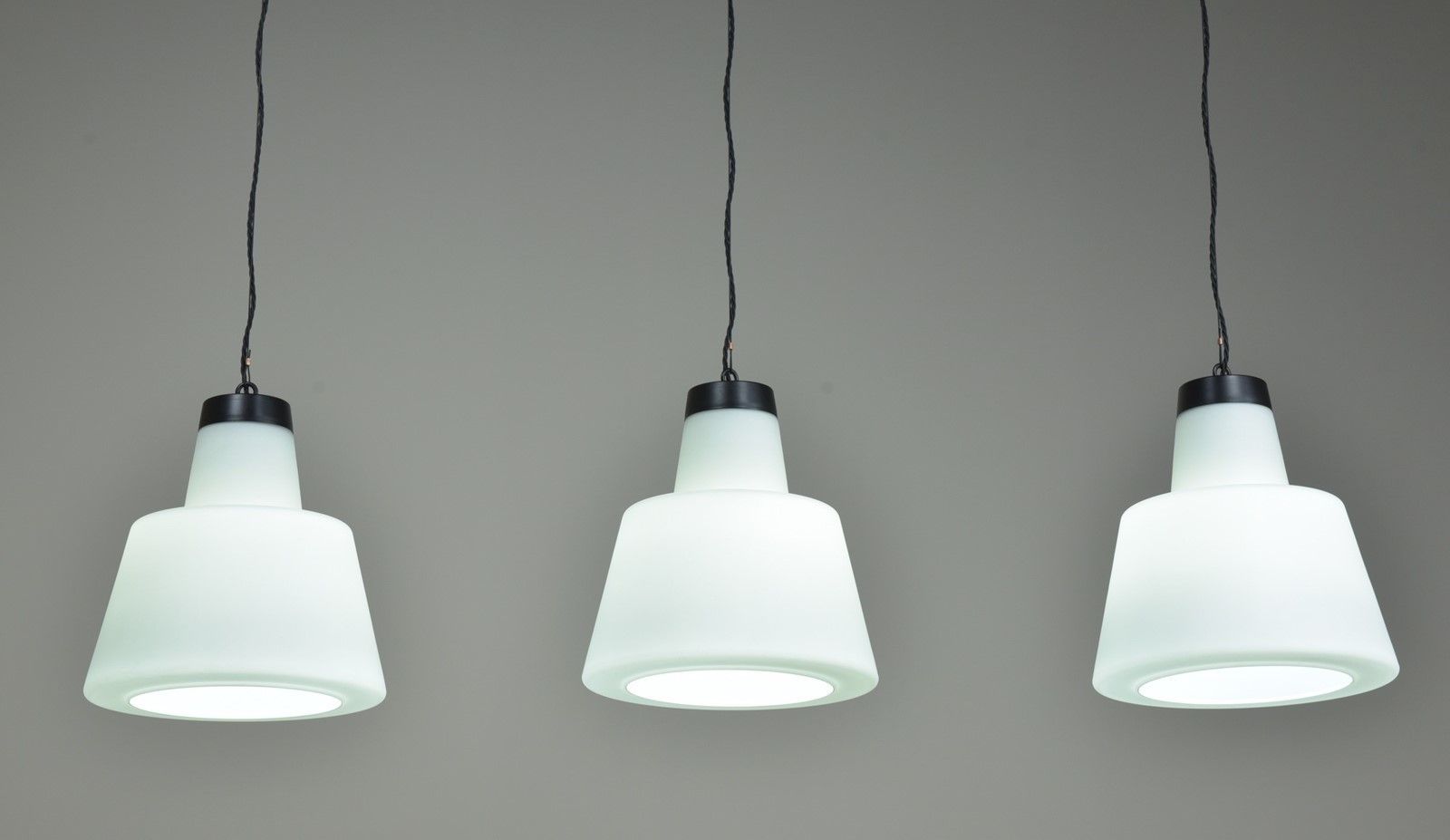 Lighting Stepped Conical Opaline Lights photo