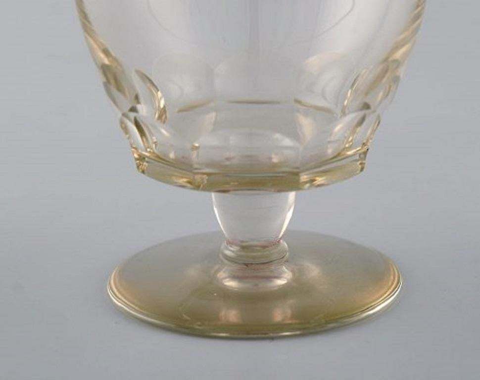 Baccarat, France, Eight Facet Cut Art Deco Glasses, Art Glass, 1930s 1940s photo 324.0