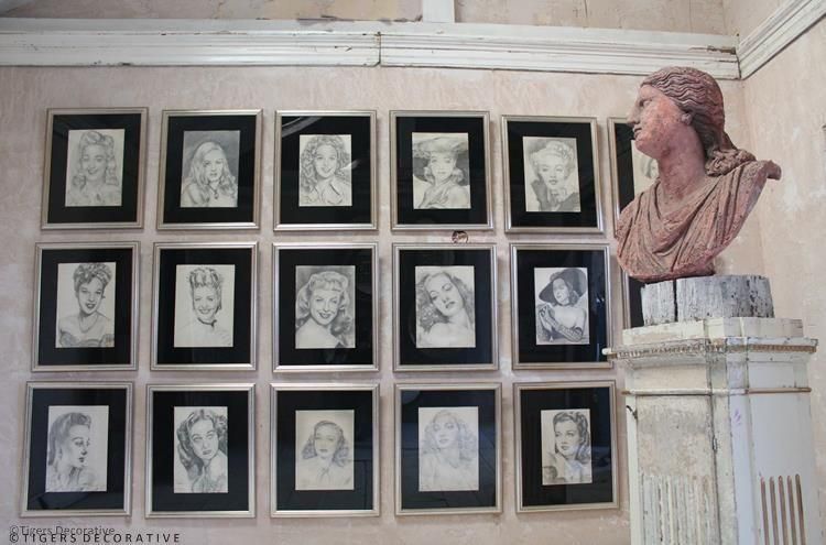 Hollywood Star's Framed Sketches photo furniture