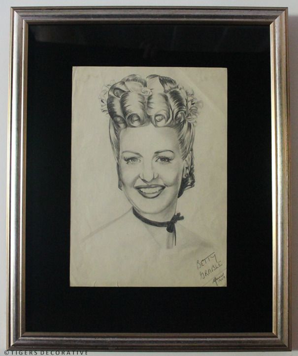 Hollywood Star's Framed Sketches photo for sale