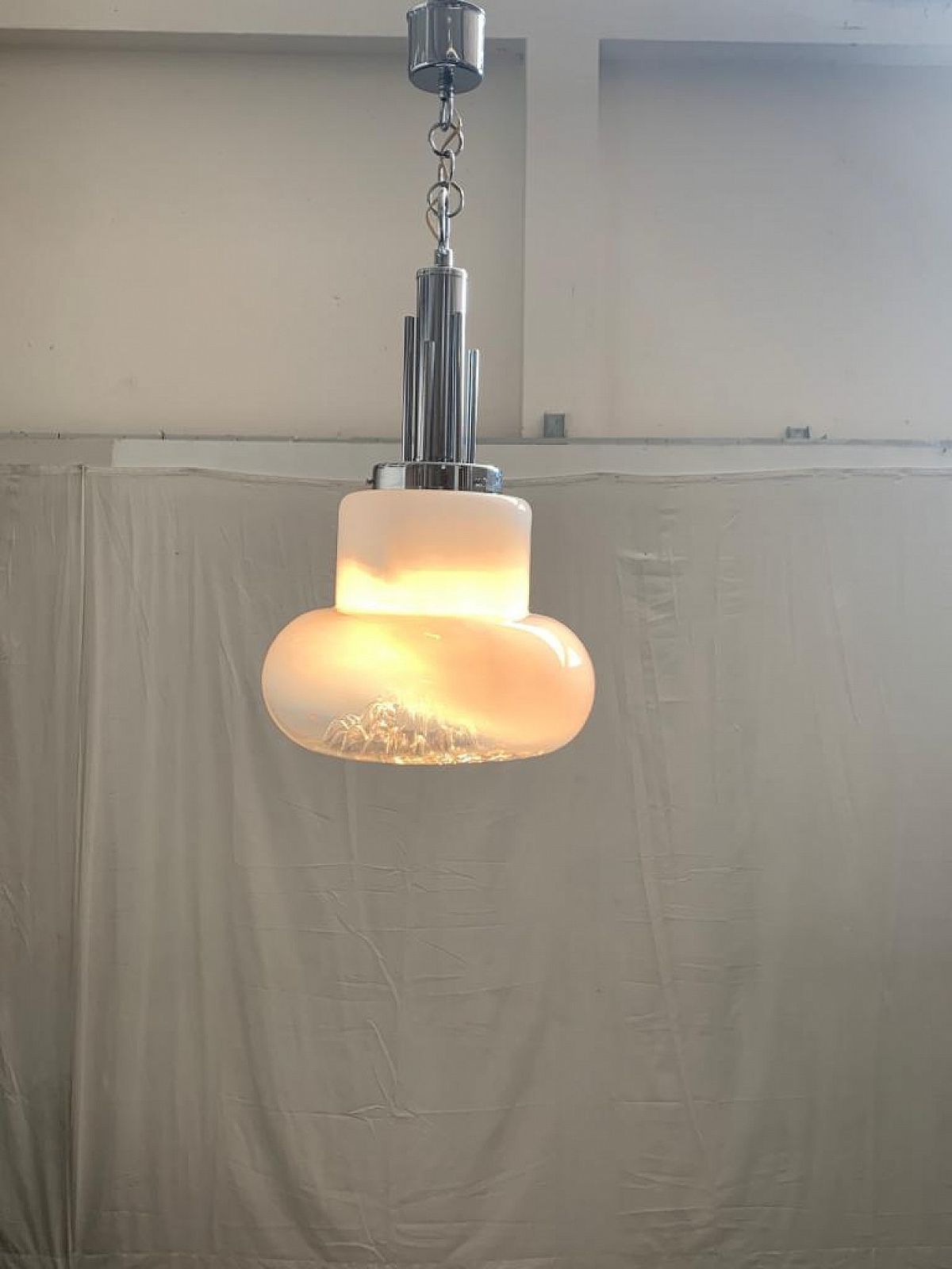 Pendant Lamp By Mazzega, 70s photo furniture