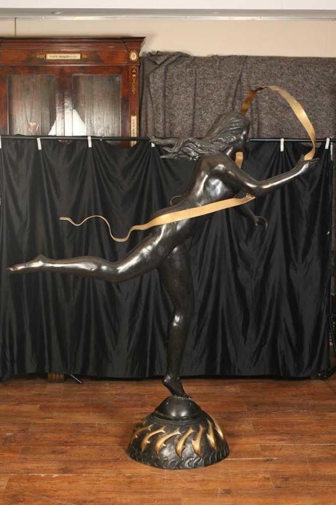 Bronze Art Nouveau Figurine By Paul Manship Large Garden Statue photo 2818.0