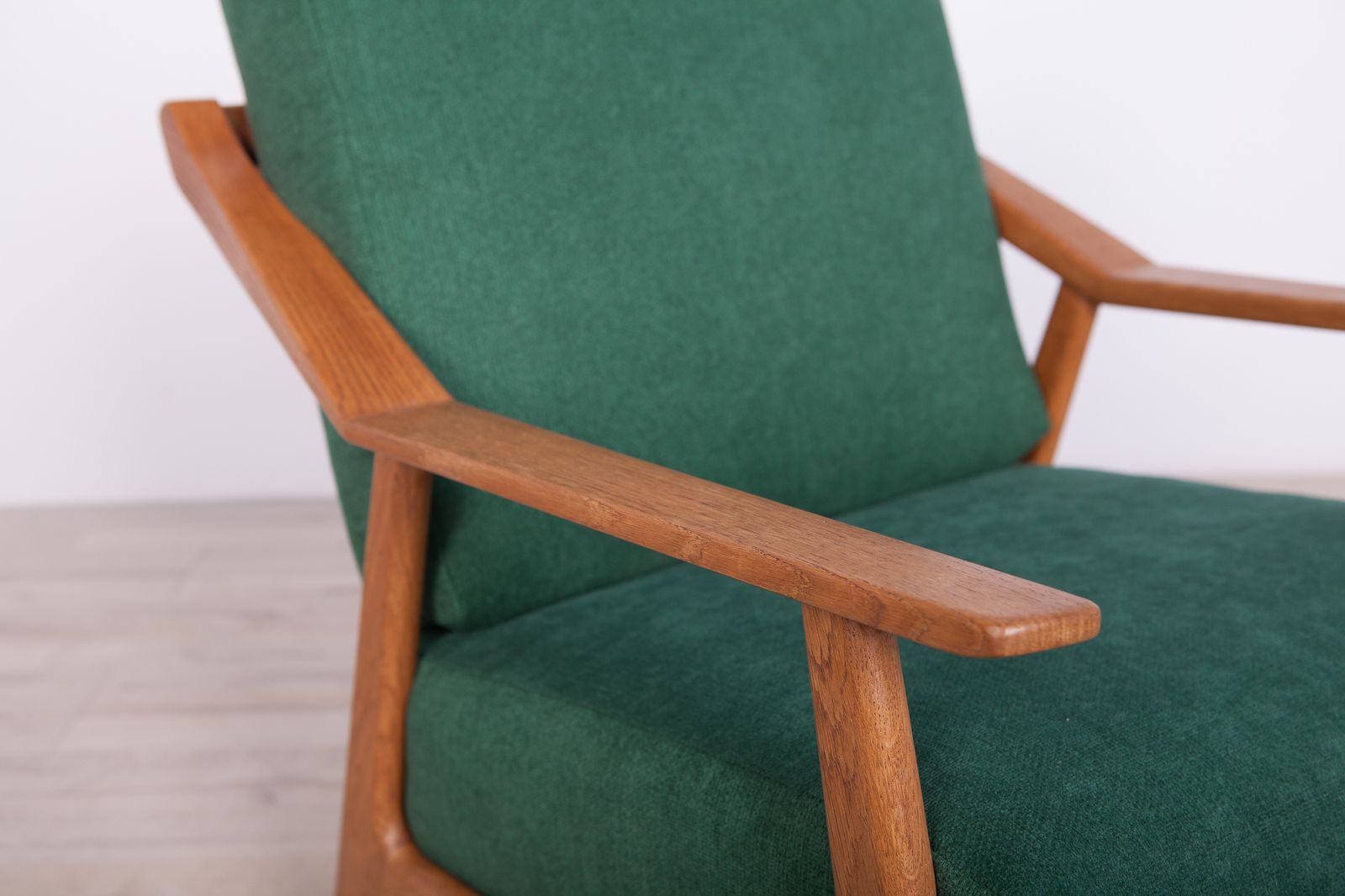 Furniture Danish Oak Armchair By Brockmann Petersen For Randers Møbelfabrik, 1960s photo