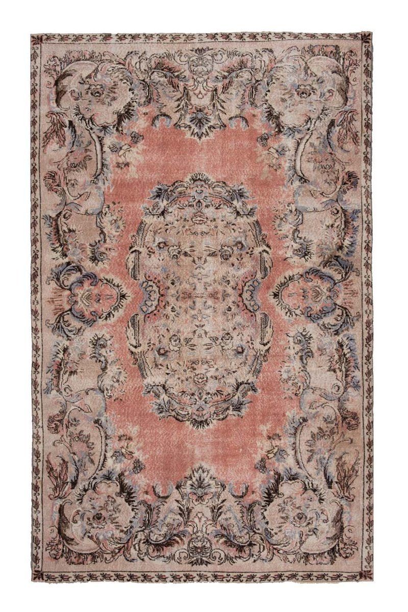 Vintage Industrial Style Turkish Oushak Rug, 1970s