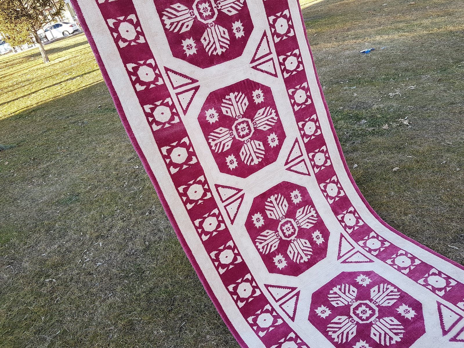 Vintage Tribal Oushak Runner photo 1064.0