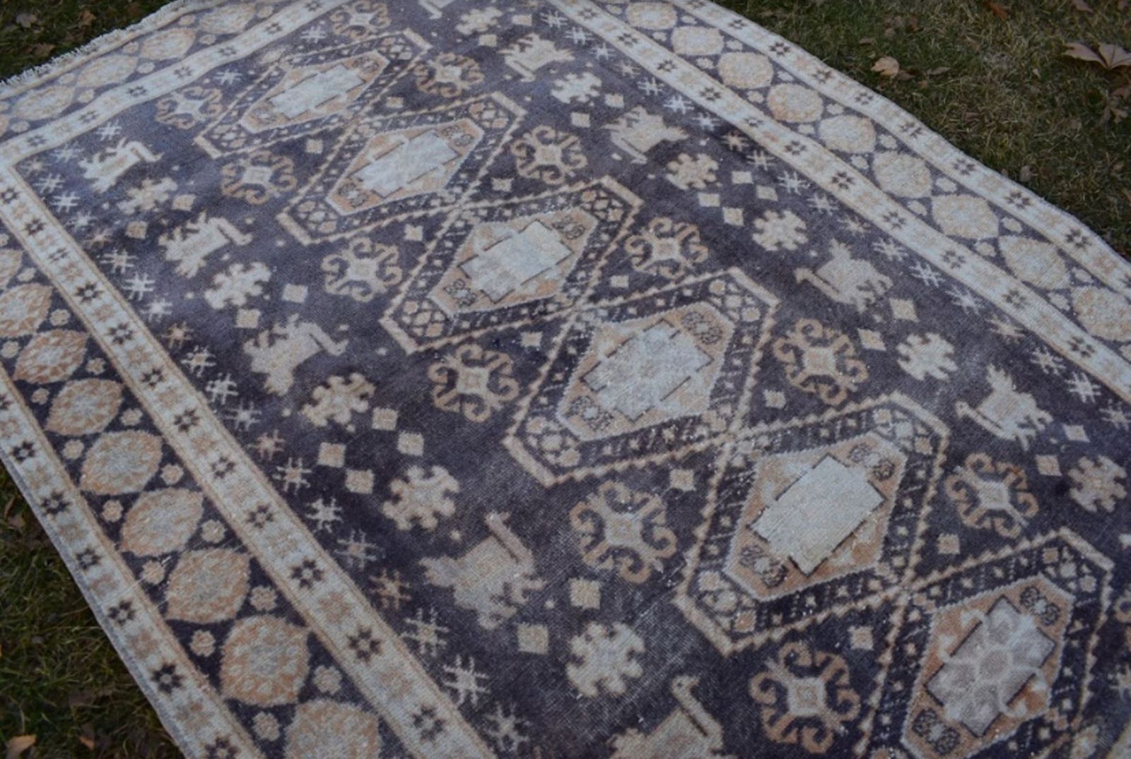 Turkish Oushak Area Rug 1970s photo 731.0