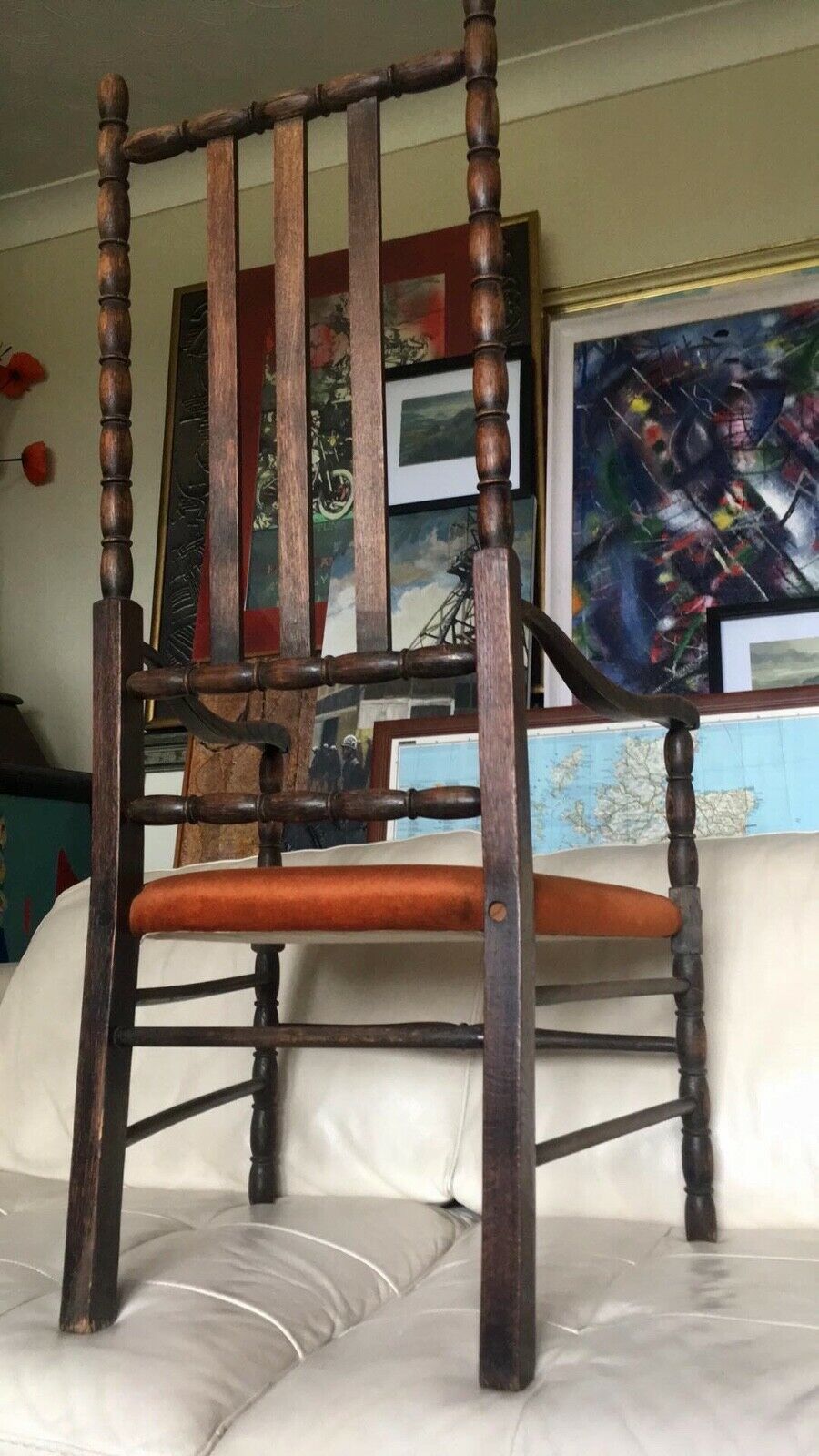 A Pair Of Arts Crafts Country House Armchairs Antique photo buy