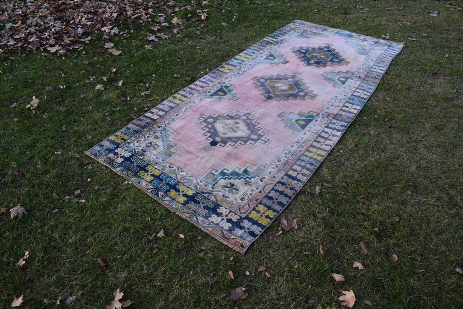 photo furniture Vintage Oushak Runner Rug