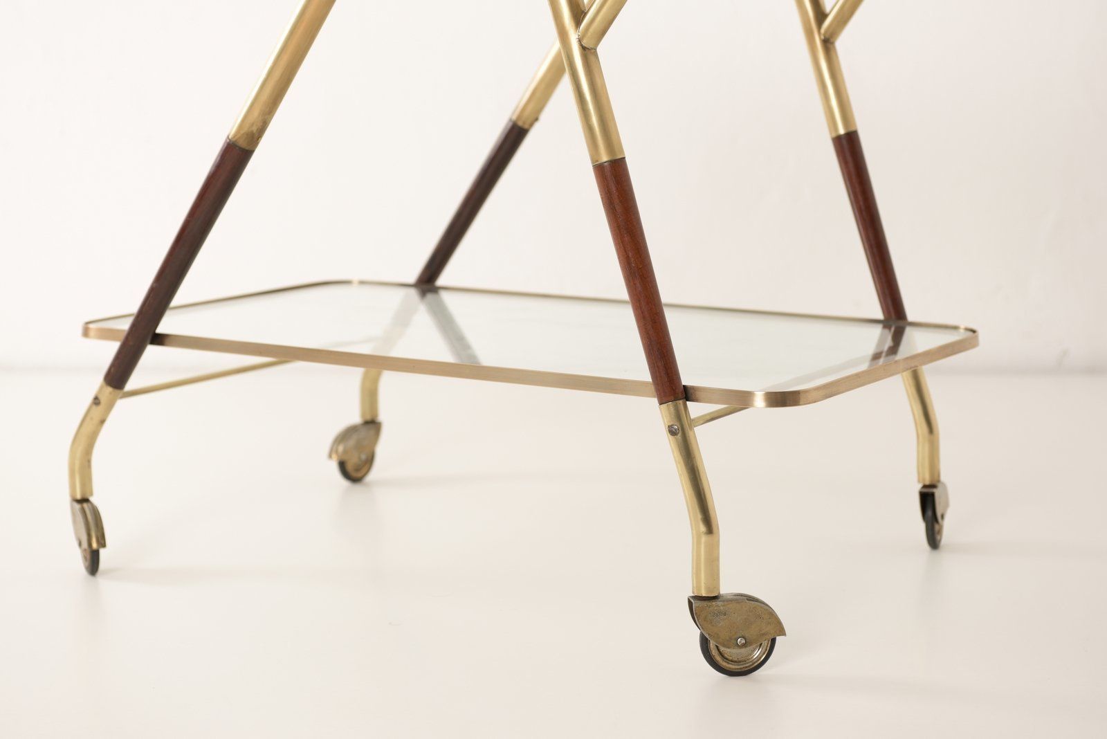Furniture Italian Tea Cart By Cesare Lacca For Cassina, 1950s photo