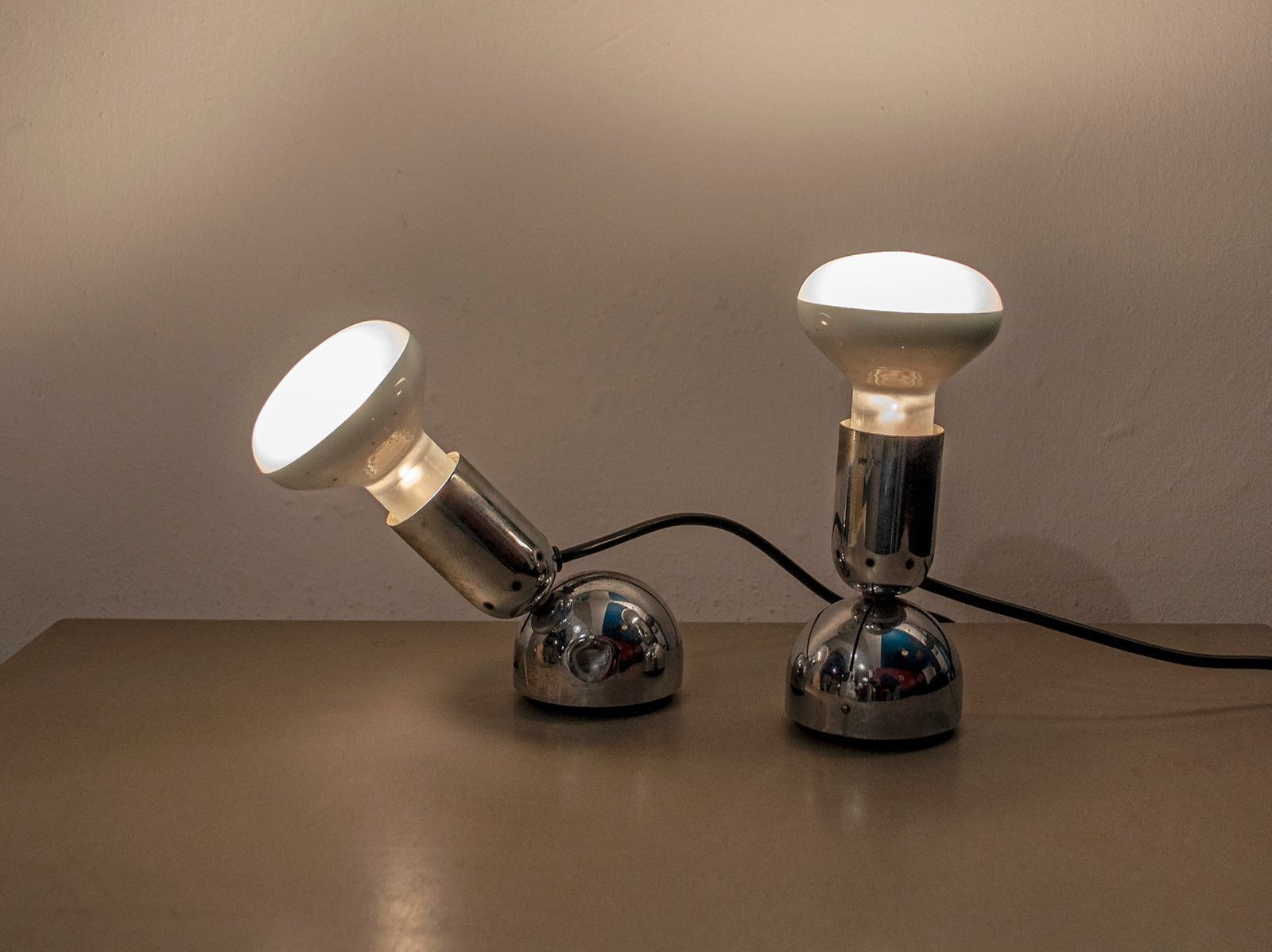 Model Pollux Table Lamps By Ingo Maurer, 1970s, Set Of 2 photo furniture