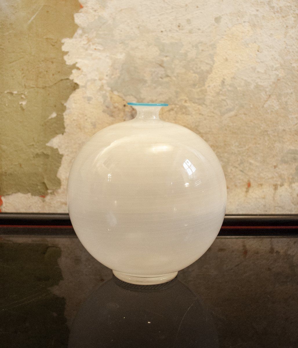Italiaanse Murano Glazen Vaas Van Ercole Barovier Voor Barovier & Toso, Jaren 1980