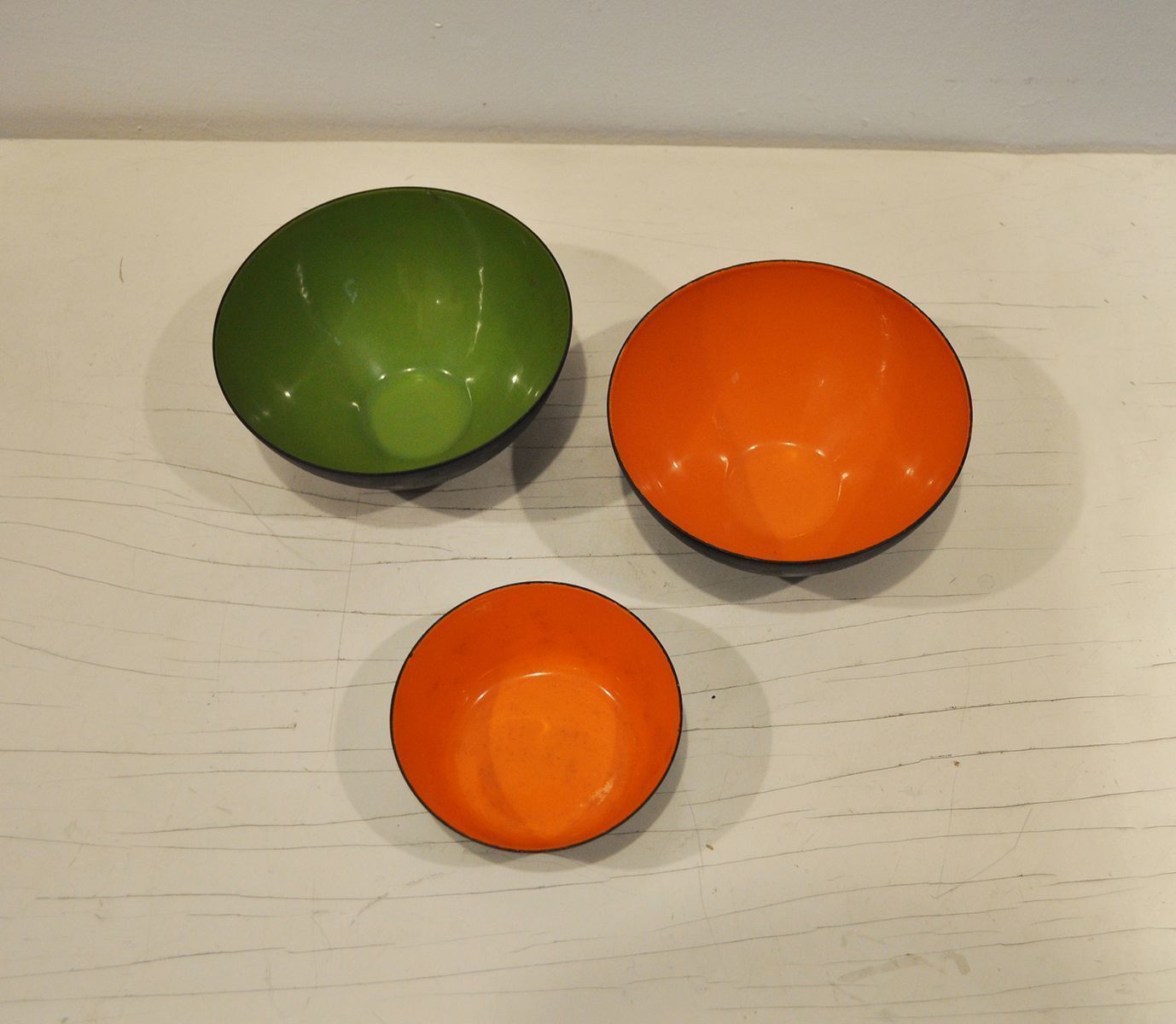 Krenit Bowls By Herbert Krenchel For Torben ørskov, 1953, Set Of 3 photo 352.56