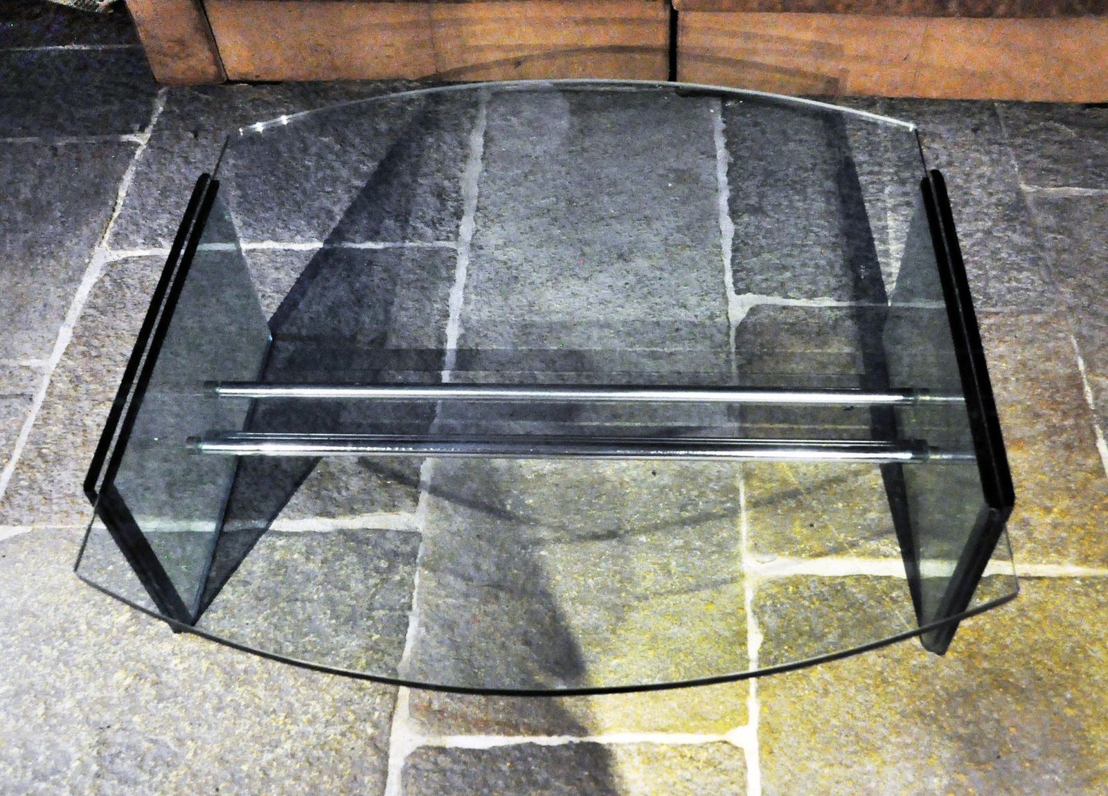 Vintage Italian Glass Burano 183 Coffee Table By Hiroyuki Toyoda For Simon Gavina, 1981 photo for sale