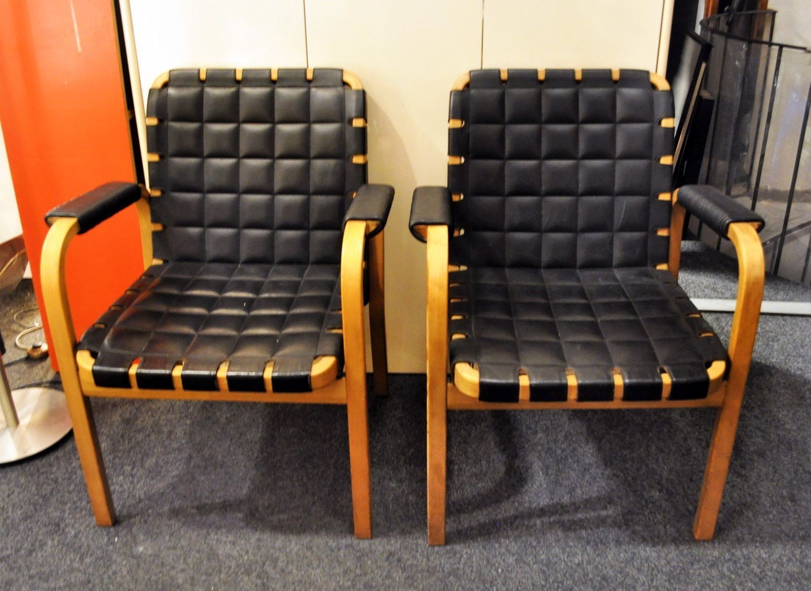 Model 46 Fauteuils Van Alvar Aalto Voor Artek, 1947, Set Van 2