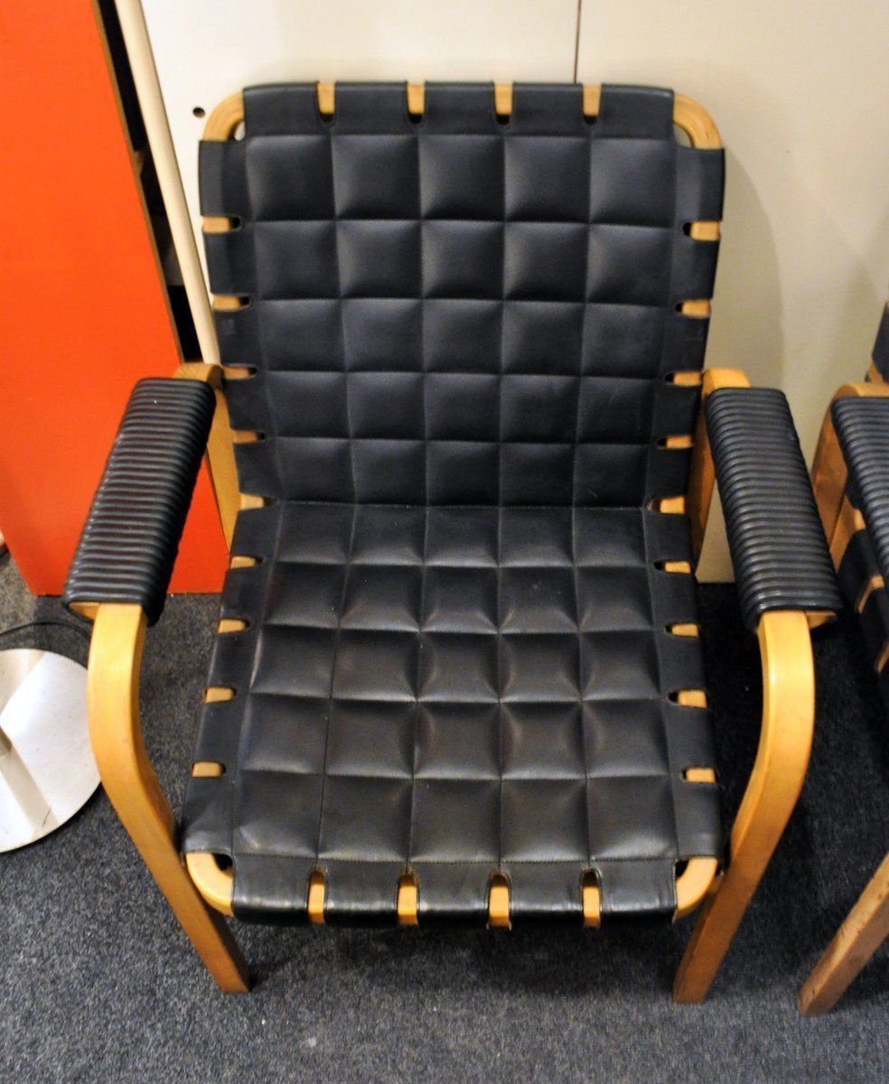 Model 46 Armchairs By Alvar Aalto For Artek, 1947, Set Of 2 photo for sale