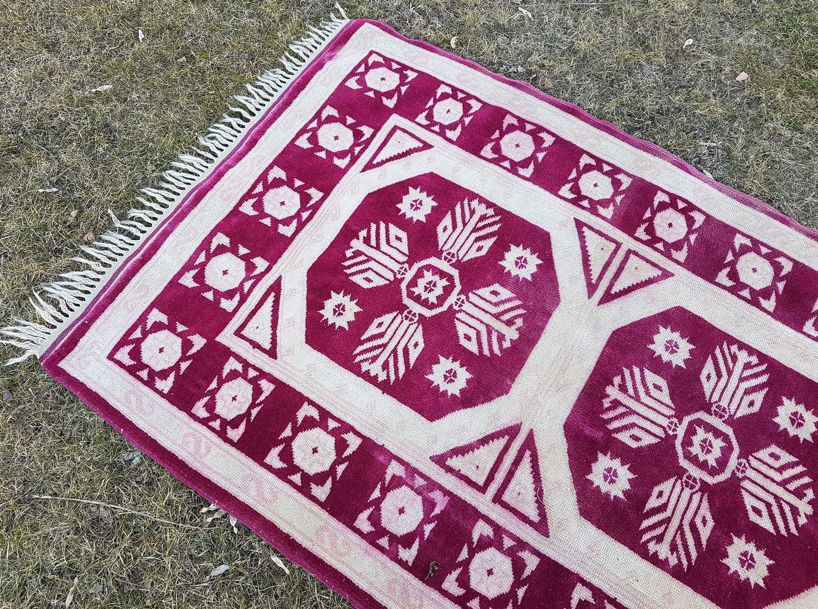 Turkish Geometric Runner, 1970s photo for sale