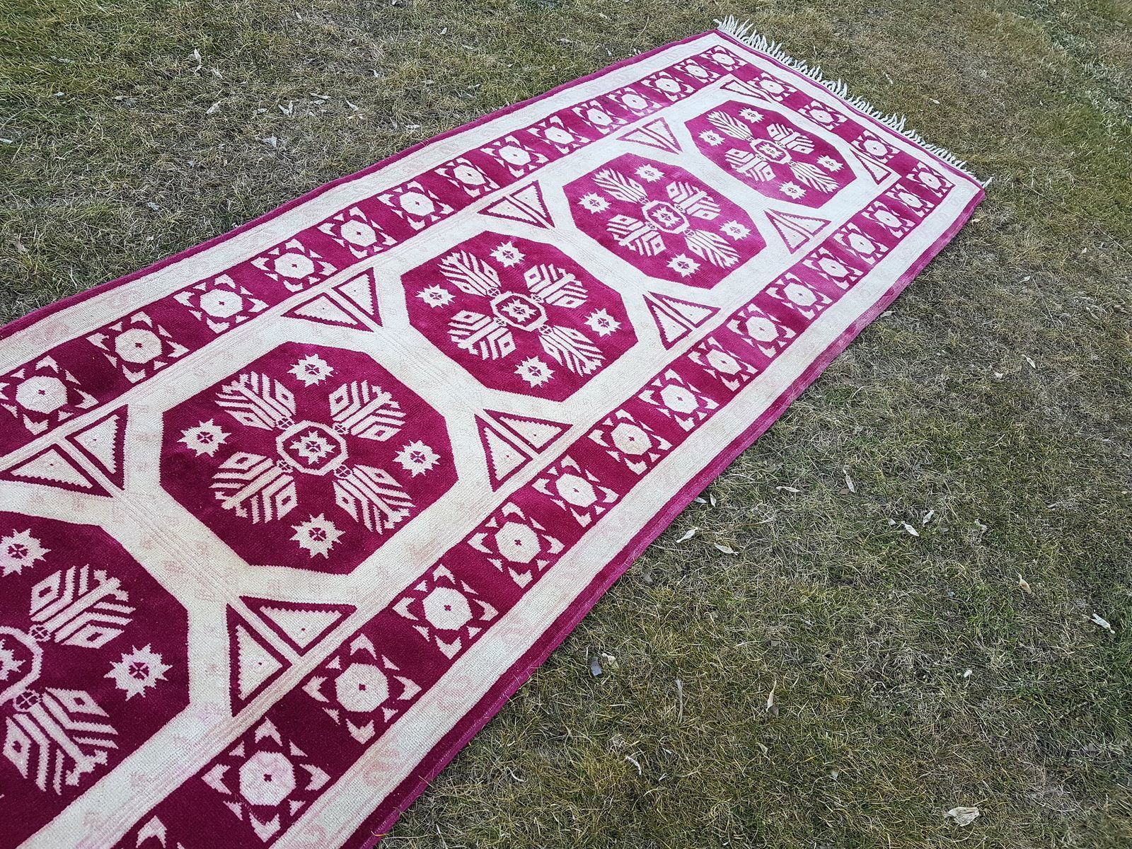 Turkish Geometric Runner, 1970s photo 616.0