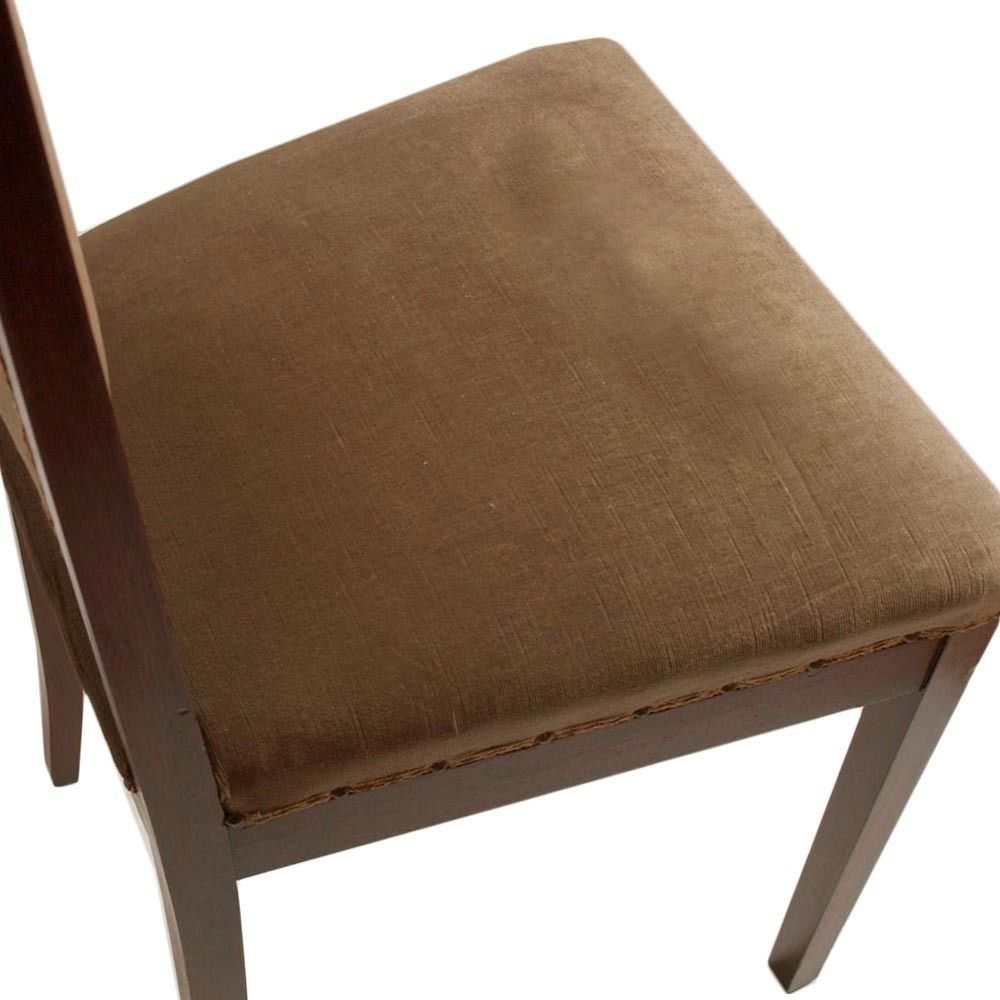 Wiener Werkstätte Art Nouveau Chairs In Walnut, Original Taupe Velvet Upholstery photo Furniture