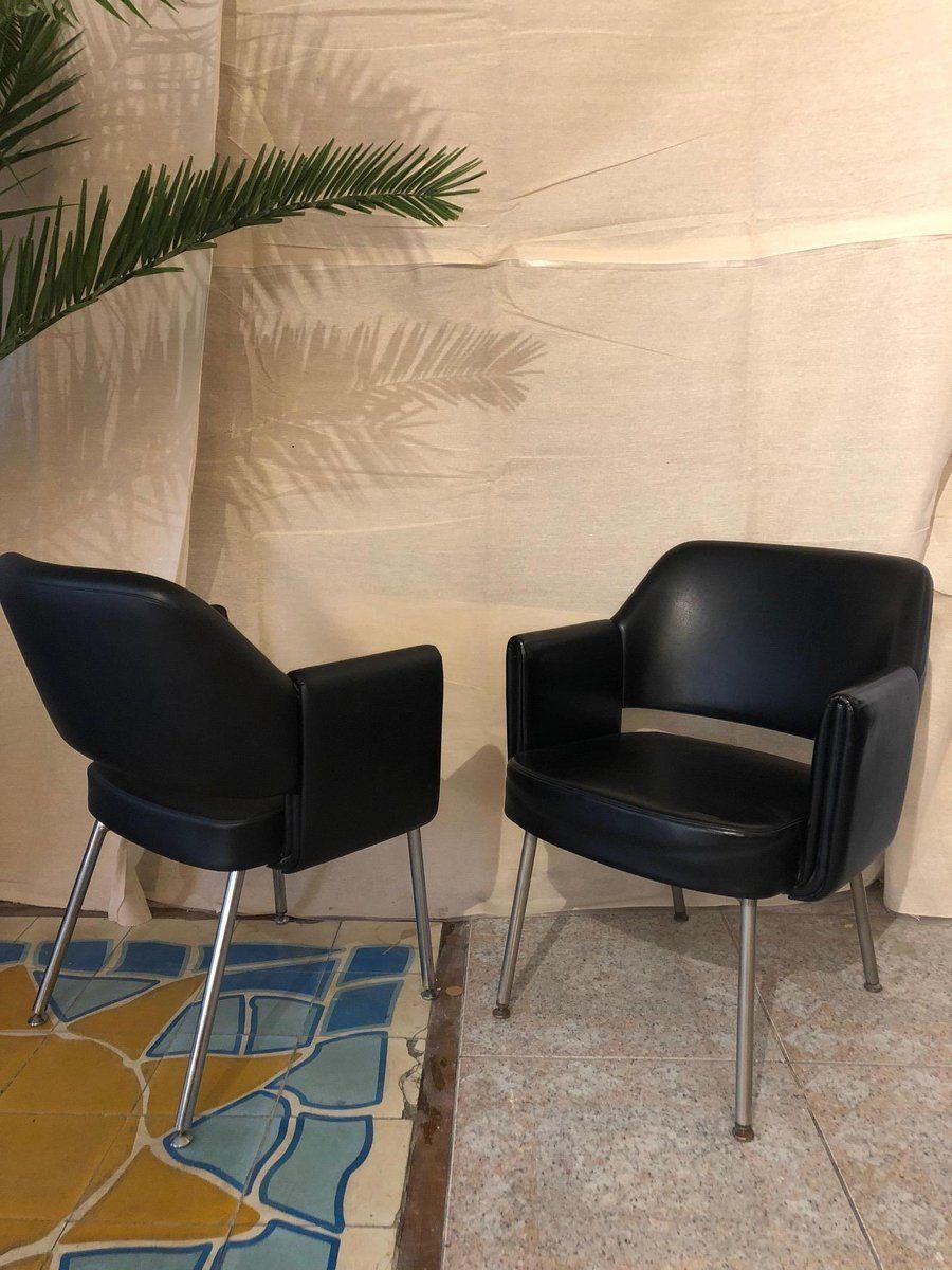 Lounge Chairs By Marc Simon For Airborne, 1960s, Set Of 2 photo for sale