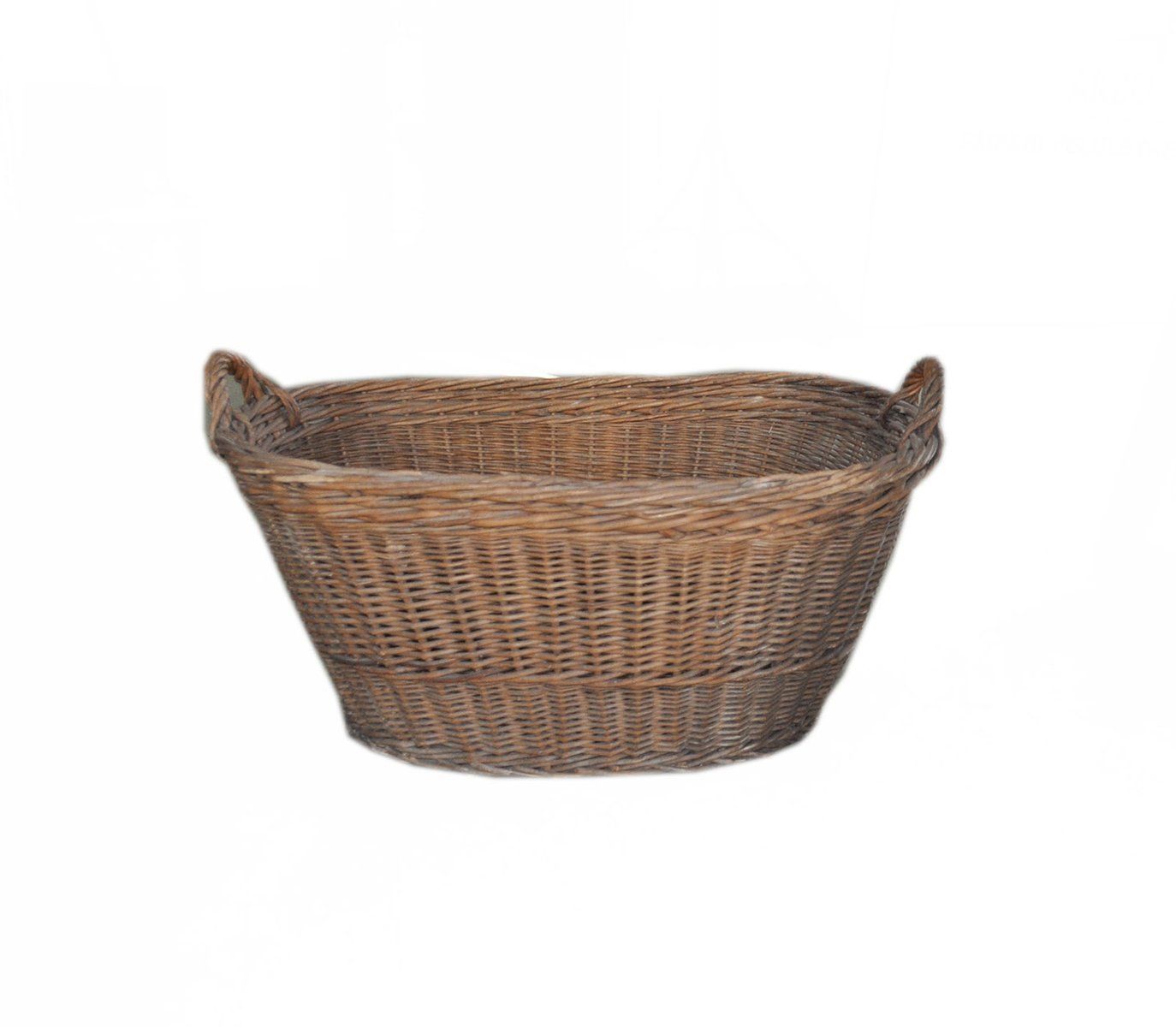 Rustic Wood Basket, 1940s