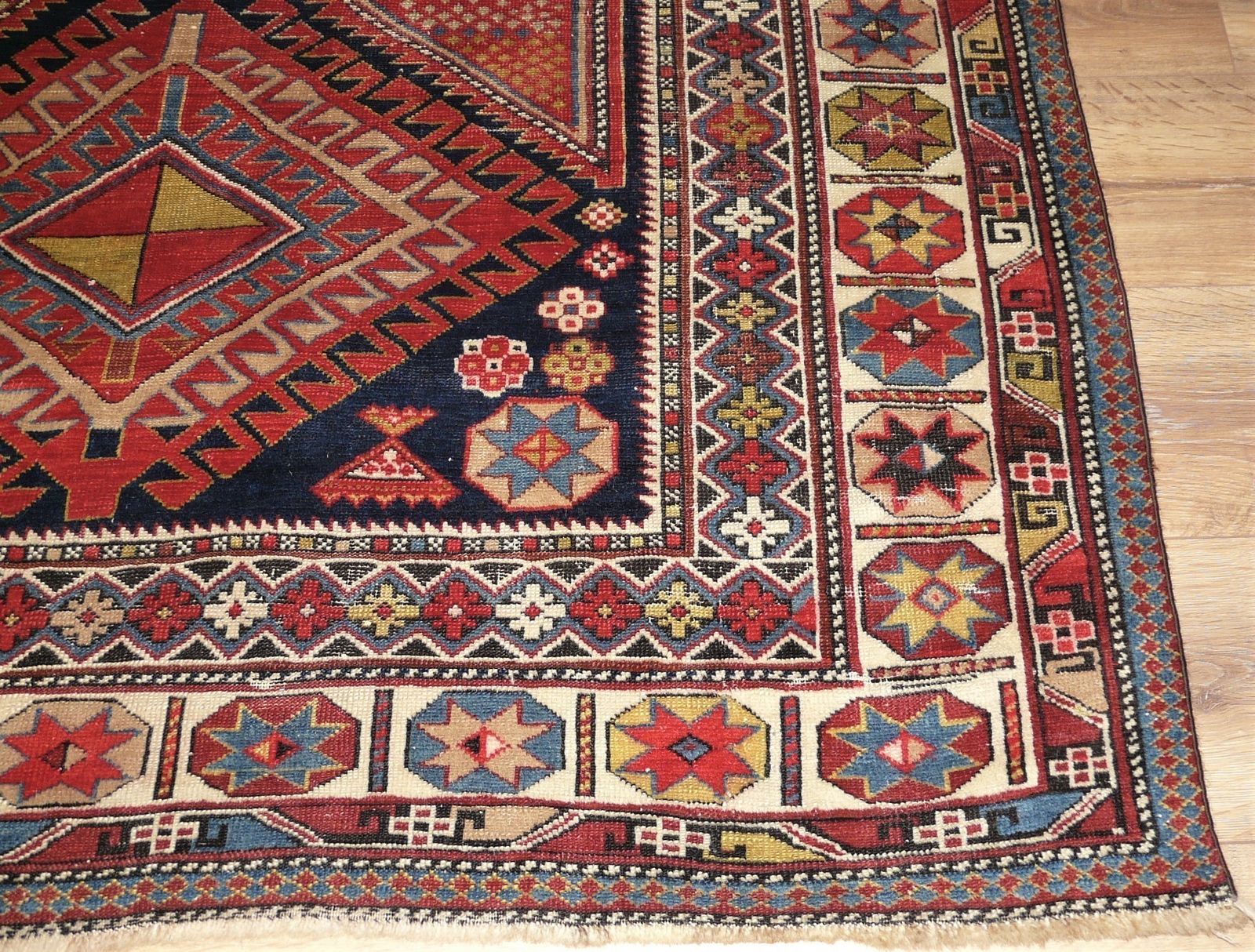 Genuine Antique Hand Knotted Caucasian Shirvan Rug   100% Wool Pile   312 X 136 Cm (10'3" X 4'6") photo furniture