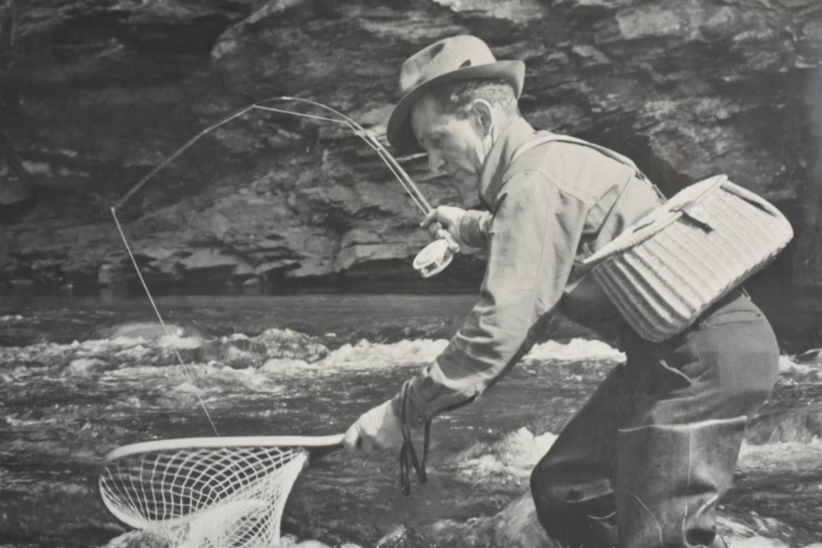 Sporty Photo Fisherman In The 50s photo furniture