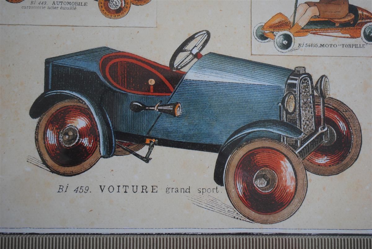 Plate From An Old Toy Catalog Framed Around 1900 photo furniture