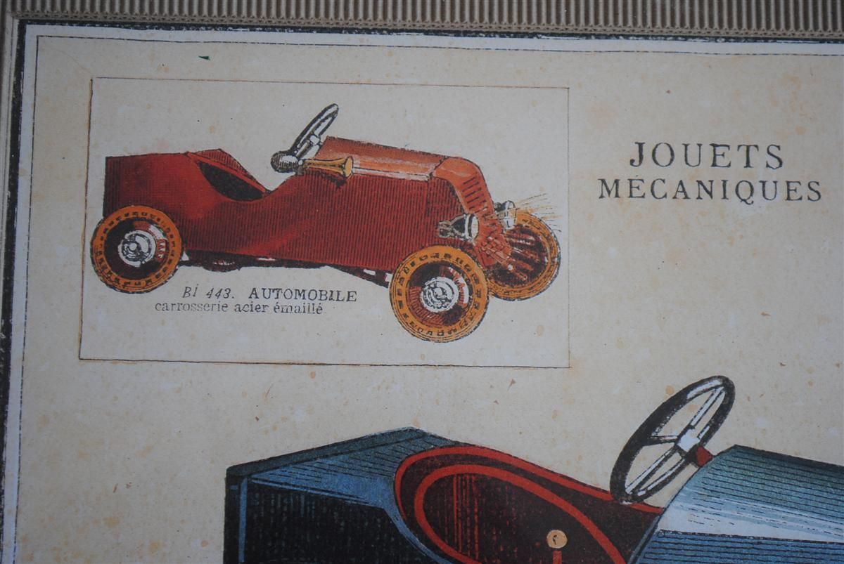 Plate From An Old Toy Catalog Framed Around 1900 photo 124.0