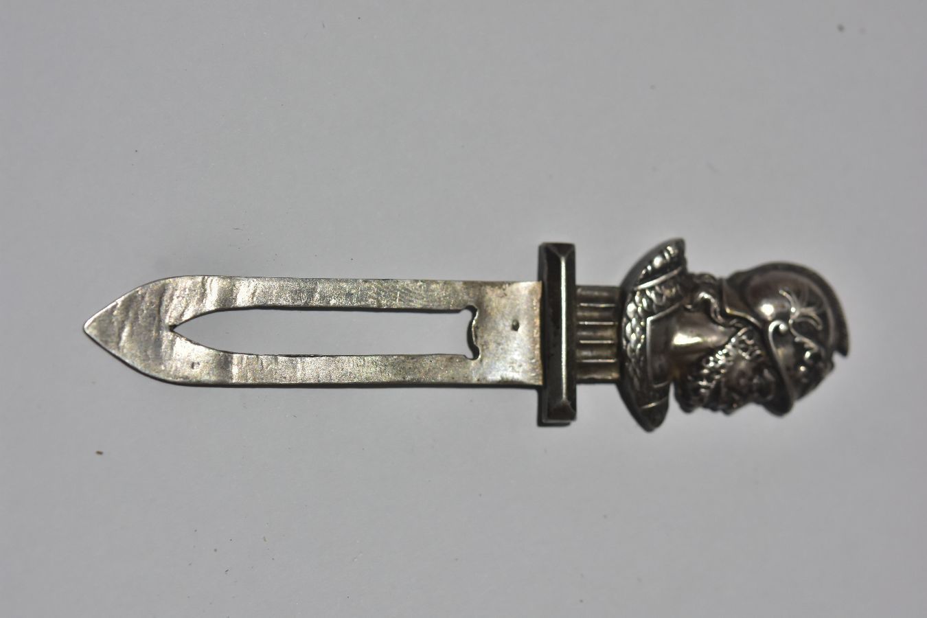 Silver Fibula With The Head Of An Antique Soldier, Xi Xth Century photo furniture