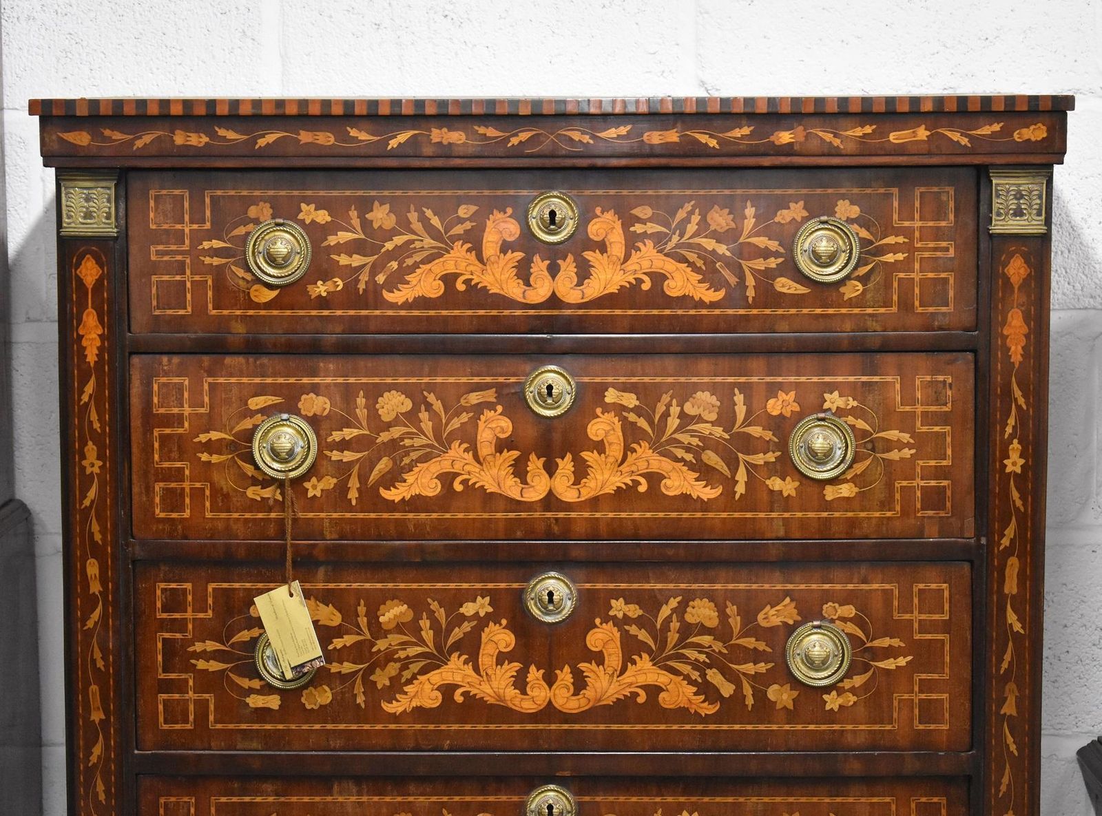 18th Century Dutch Marquetry Chest Of Drawers photo furniture