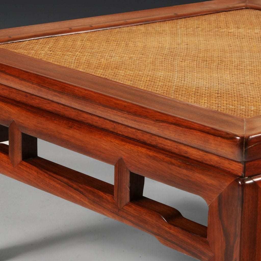 A Very Rare Huanghuali Square Meditation Stool, Chandeng 18th Century photo furniture