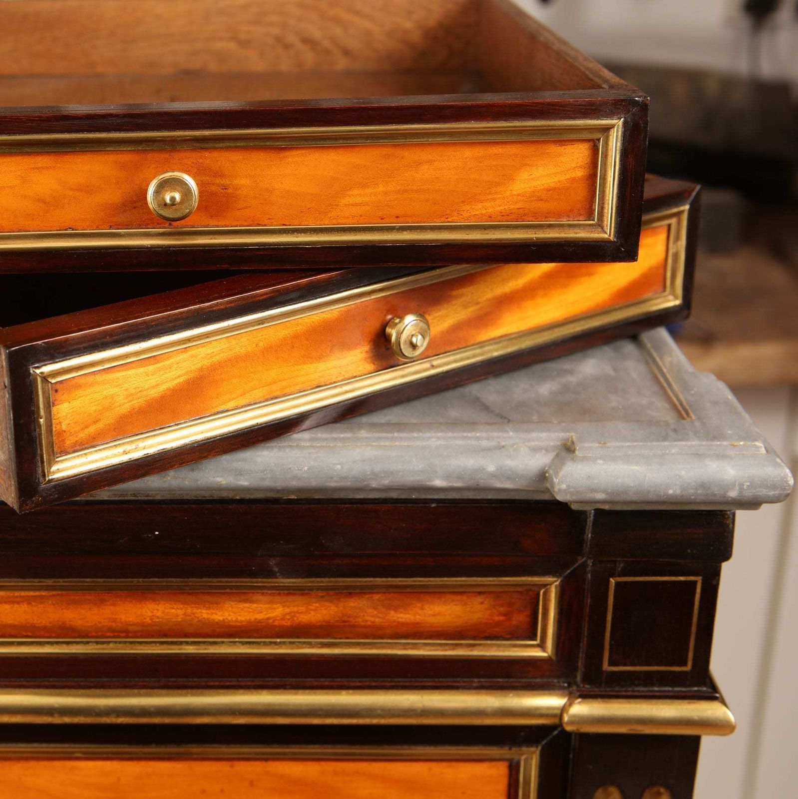 The Governor Of Stockholm’s Louis XVI Style Satinwood Secretaire Abattant photo furniture