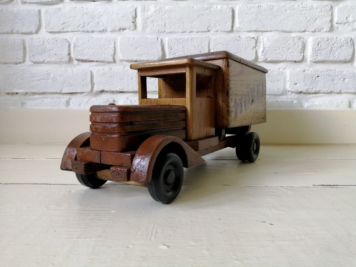 Vintage Houten Speelgoedauto, Jaren 1940 photo 268.0