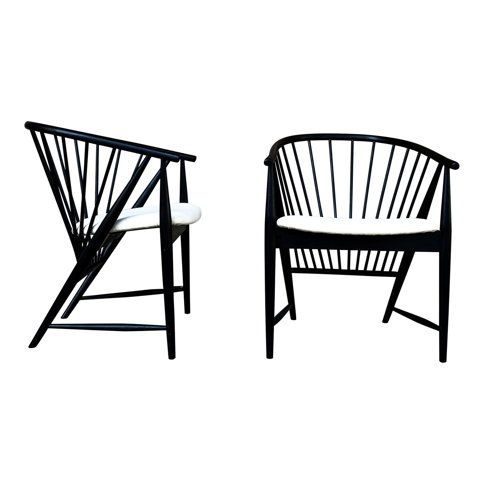 Beech And Velvet Sunfeather Lounge Chairs By Sonna Rosén For Nässjö Stolfabrik, 1954, Set Of 2